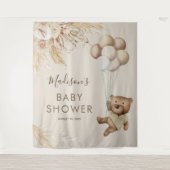 Pampas Gras Beer Baby Shower Wandkleed (Voorkant)