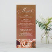 Pampas Gras Bloem Aardewerk Menu (Staand voorkant)