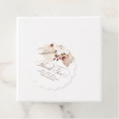 Pampas Gras Bloem Boho Exotisch Bedankt Bedankjes Labels (In situ)