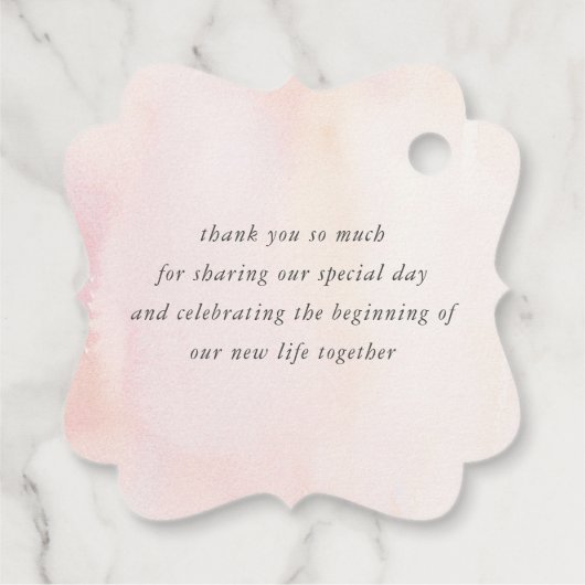 Pampas Gras Bloemige Elegante Trouw Trouwkaart Fav Bedankjes Labels (Achterkant)