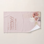 Pampas Gras Bloemschrift Bruidsdouche Handdoek (Handdoek)