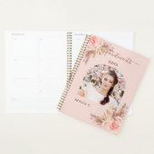 Pampas gras blos roze bloemen foto 2026 planner (Display)