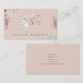 pampas gras boho bloemen piano visitekaartje (Voorkant / Achterkant)