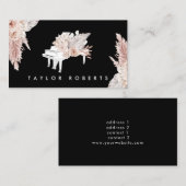 pampas gras boho bloemen piano visitekaartje (Voorkant / Achterkant)