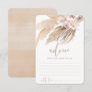 Pampas gras boho bohemian Advies voor moeder ouder Informatiekaartje