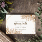 Pampas Gras Boho Chic Uitnodiging