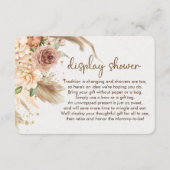 Pampas gras boho display doucheinserts informatiekaartje (Voorkant)