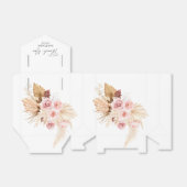 pampas gras boho waterverf floral Vrijgezellenfees Bedankdoosjes (Uitgevouwen)