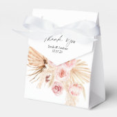 pampas gras boho waterverf floral Vrijgezellenfees Bedankdoosjes (Voorkant Zijde)