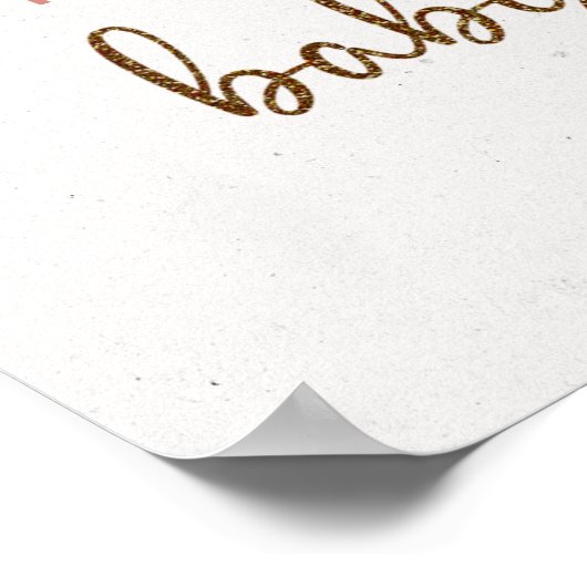 Pampas gras boho woestijn baby shower welkom bord poster (Hoek)