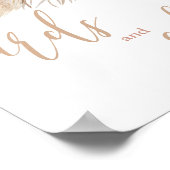 Pampas gras boho woestijnkaarten en cadeaubord poster (Hoek)
