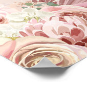 Pampas Gras Boog Doop Welkomstbord Poster (Hoek)