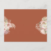 Pampas Gras Boog Viering Van Het Leven Begrafenis Briefkaart (Achterkant)