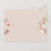 Pampas Gras Boog Viering Van Het Leven Begrafenis Briefkaart (Achterkant)