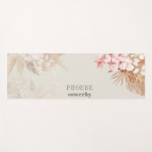 Pampas Gras Bruidsdouche Bloem Terracotta Yogamat (Voorkant (horizontaal))