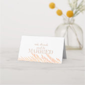 Pampas gras bruiloft receptie gast of escort plaatskaartje (Achterkant)