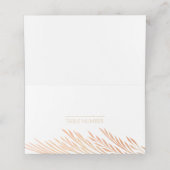 Pampas gras bruiloft receptie gast of escort plaatskaartje (Binnenkant ongevouwen)