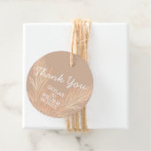 Pampas gras bruiloft trendy boho dank u bedankjes labels (In situ)