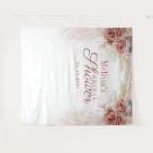 Pampas Gras Bruiloftsshower Achtergrond Photobooth Wandkleed (Voorkant (horizontaal))