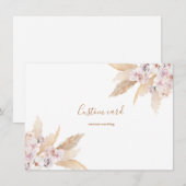 Pampas gras douanekaart kaart (Voorkant / Achterkant)