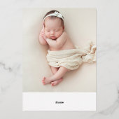 pampas gras eerste gemeenschap folie uitnodiging (Achterkant)