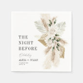 Pampas gras en groen avond voor servet (Voorkant)