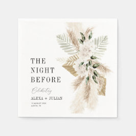 Pampas gras en groen avond voor servet