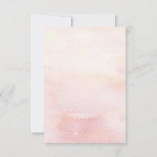 Pampas gras en roze koning Protea bruiloft RSVP (Achterkant)