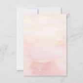 Pampas gras en roze koning Protea bruiloft RSVP Kaartje (Achterkant)