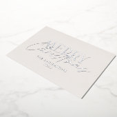 Pampas gras eucalyptus somber moderne terracotta folie feestdagenkaart (Gedraaid)