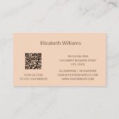Pampas Gras Foto Interieur Ontwerper | QR Code Visitekaartje (Achterkant)