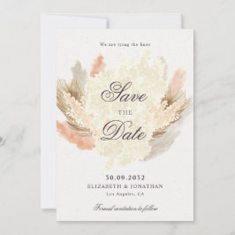 Pampas gras gedroogde bloemen boho save the date