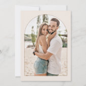 Pampas gras gedroogde bloemen foto save the date (Achterkant)