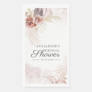 Pampas Gras Gedroogde Palmen Terracotta Bruiloft Servet