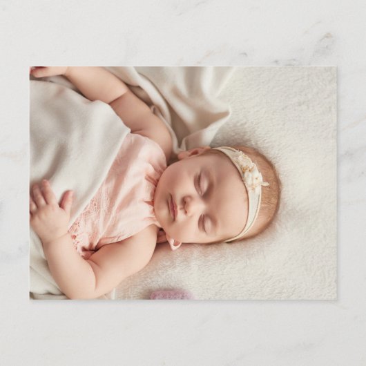 Pampas gras gouden boog foto doop doopsel uitnodiging briefkaart (Achterkant)