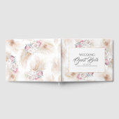 Pampas gras koning Protea bloemenbruiloft Gastenboek (Volledig)