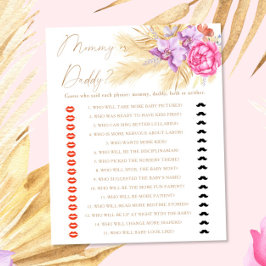 Pampas gras - mama of papa baby shower spel