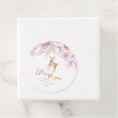 Pampas-gras met baby shower bedankjes labels (In situ)