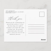 Pampas gras moderne botanische bruiloft pos briefkaart (Achterkant)