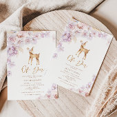 Pampas gras Oh hert baby shower Kaart