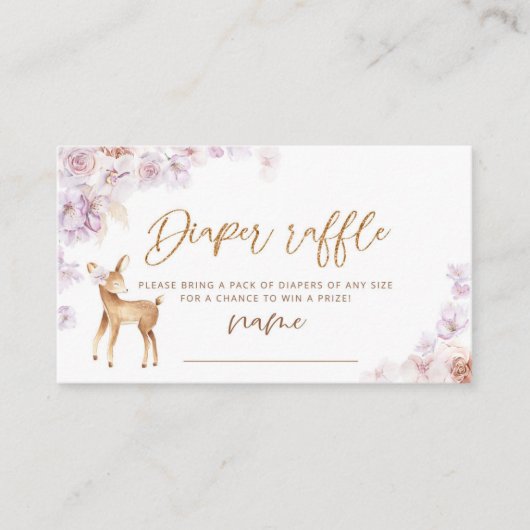 Pampas gras Oh hert diaper raffinage Informatiekaartje (Voorkant)