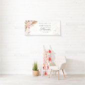 Pampas Gras Roze Bloem Bruidsdouche Spandoek (Insitu)