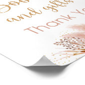 Pampas Gras Roze Bloemen Boeken & Cadeaus Bord Poster (Hoek)