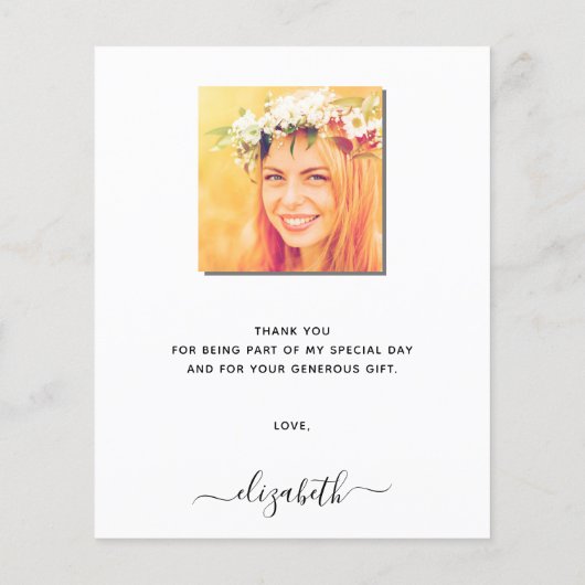 Pampas gras roze bloemen verjaardag dank u (Achterkant)