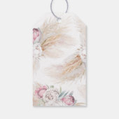 Pampas gras roze koning Protea bruiloft dank u Cadeaulabel (Achterkant)