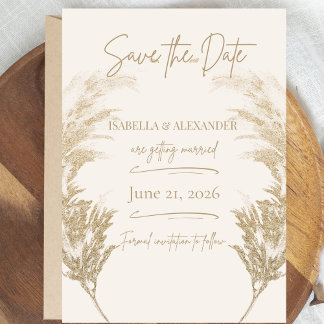 Pampas Gras Save the Date