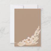 Pampas Gras Teddybeer Bedankkaart (Achterkant)