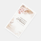 Pampas Gras Terracotta Boho Chic Bruiloftsfeest Servet (Hoek)