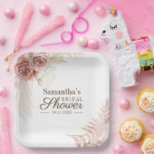 Pampas Gras Terracotta Bruidsmeubel Papieren Bordje (Feest)