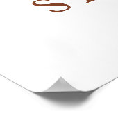 Pampas Gras Terracotta Bruidsuitnodiging Welkomstb Poster (Hoek)